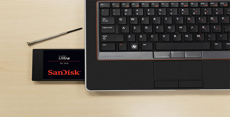 ارتقا و افزایش سرعت لپ تاپ با SSD سن دیسک