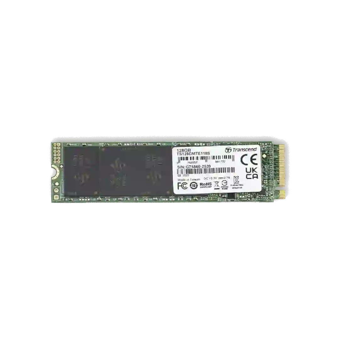 حافظه SSD M2 ترنسند 128 گیگابایت مدل Nvme PCIe Gen3X4 MTE110S