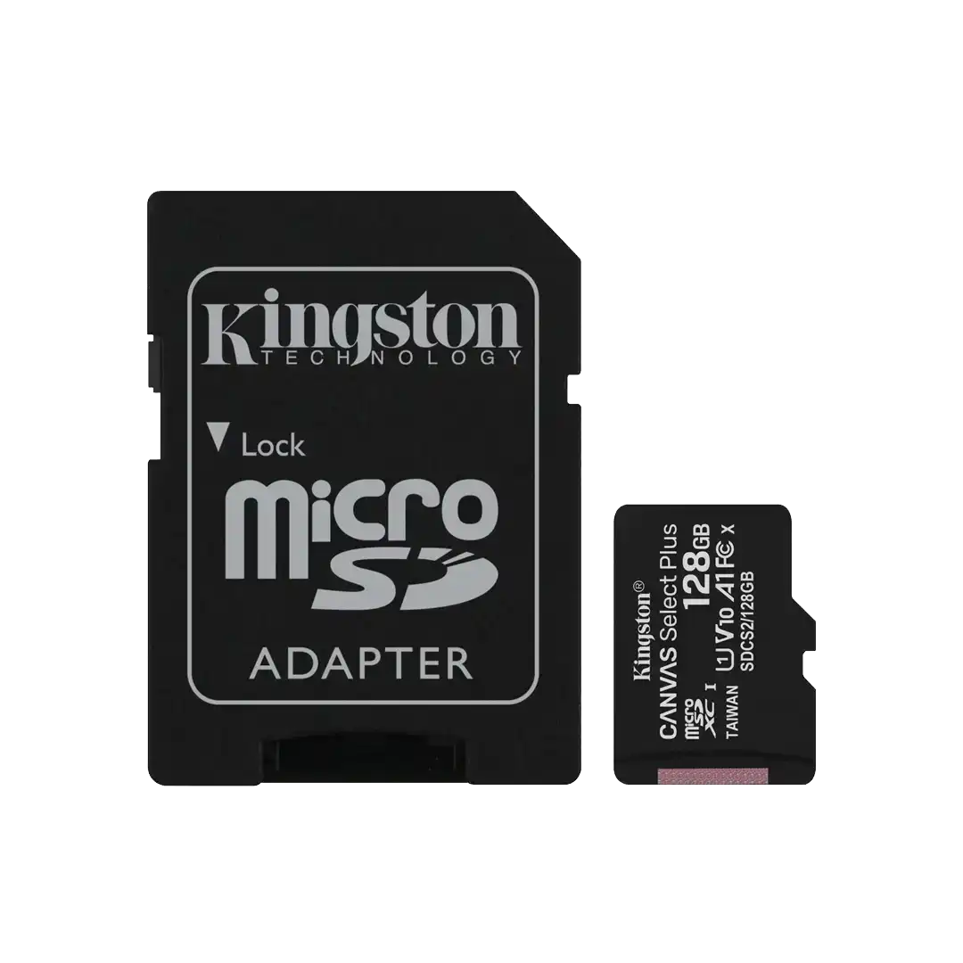 کارت حافظه کینگستون مدل micro SD Canvas Select plus SDCS2 سرعت 100 مگابایت ظرفیت 128 گیگابایت با خشاب
