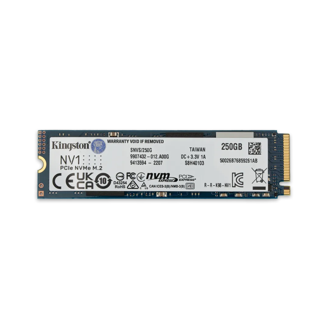 حافظه SSD M2 کینگستون 250 گیگابایت مدل NV1 NVMe 2280