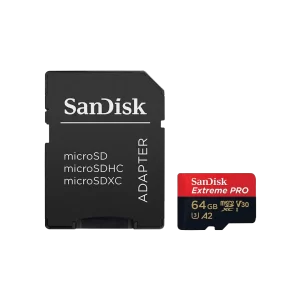 کارت حافظه سن دیسک 64 گیگابایت مدل SDSQXCY با آداپتور