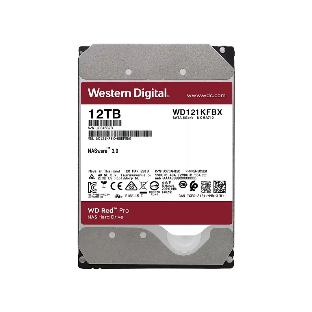 هارد اینترنال HDD وسترن دیجیتال 12 ترابایت مدل Red PRO WD121KFBX