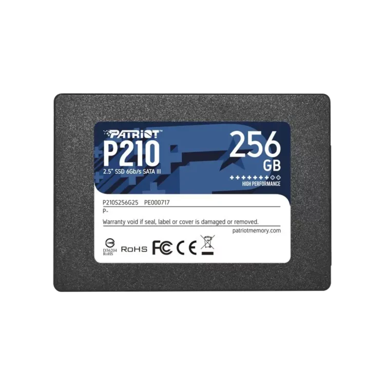 حافظه SSD پاتریوت 256 گیگابایت مدل P210