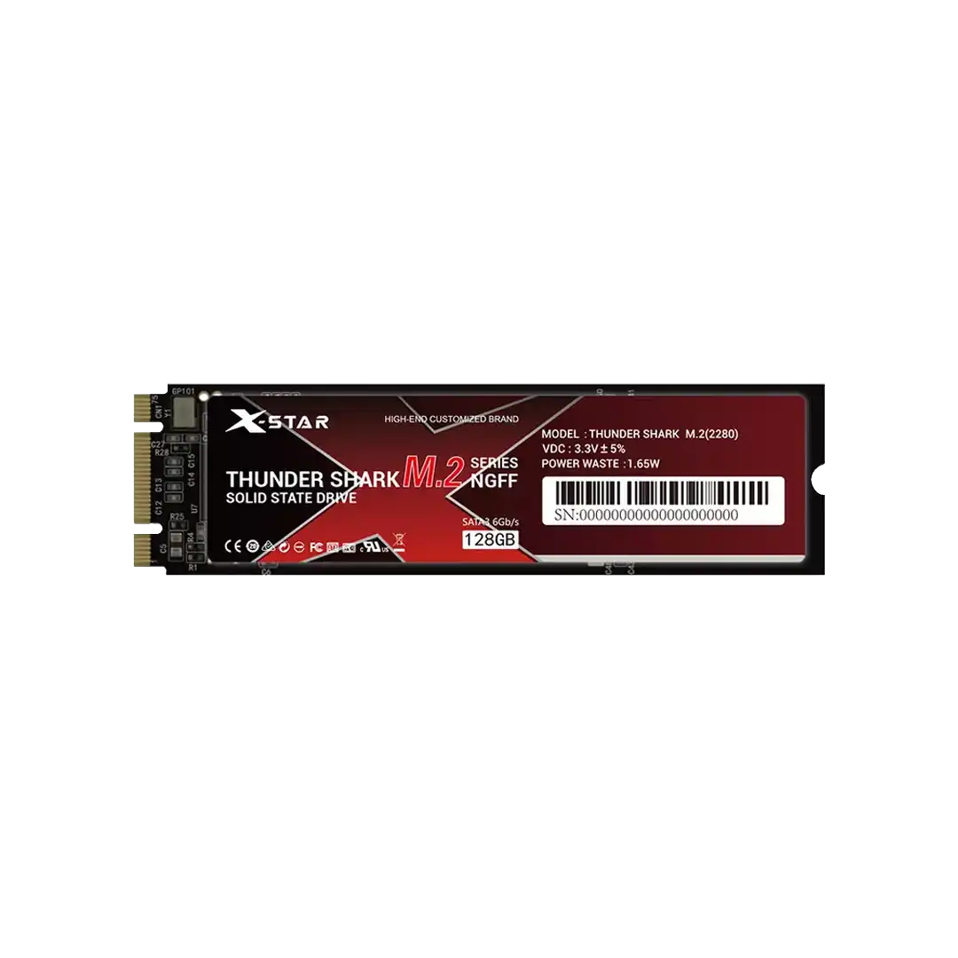 حافظه SSD M2 ایکس استار 128 گیگابایت مدل Thunder shark red