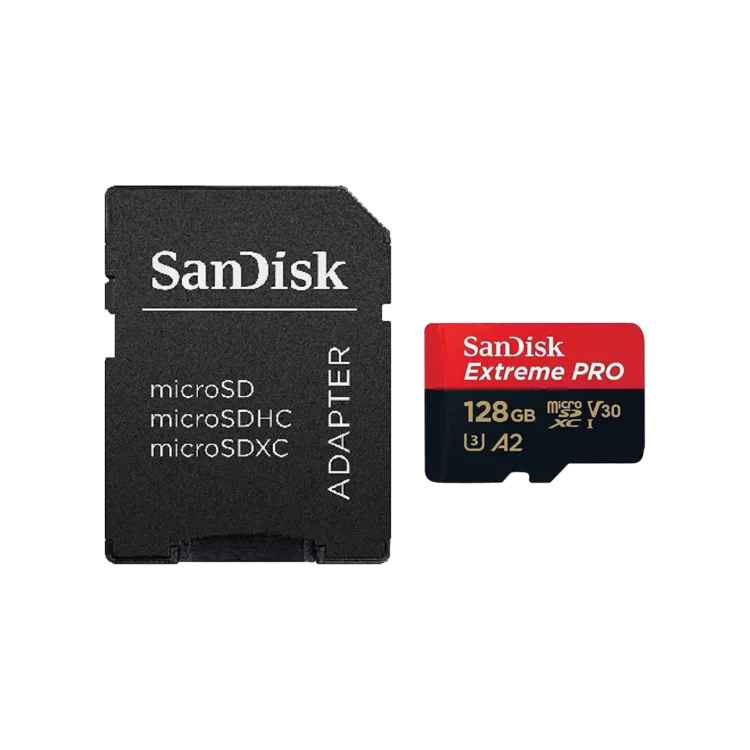 کارت حافظه سن دیسک 128 گیگابایت مدل SDSQXCD با آداپتور