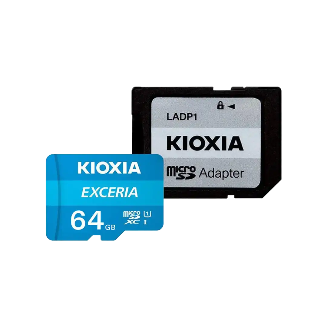 کارت حافظه کیوکسیا 64 گیگابایت مدل Exceria با آداپتور